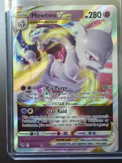 Pokemon TCG Mewtwo VSTAR Holo Ultra Rare Card 031/078 Near Mint Condition - Image 1