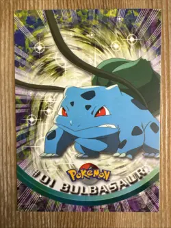 1999 Pokemon TV Animation Edition Bulbasaur #01 Topps Pokemon Card- NM - Image 1