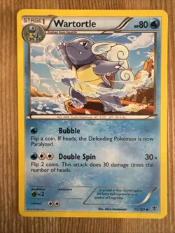 Pokemon TCG Cards Wartortle 15/101 Plasma Blast LP - Image 1