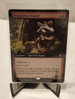 Prosperous Bandit 0059 (Extended Art) Commander: Bloomburrow Regular MTG Card NM - Image 1