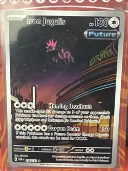 Pokemon TCG Iron Jugulis Paradox Rift Holo Card 216/182 - Image 1