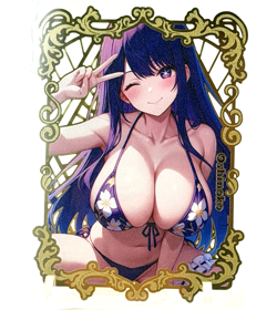Goddess Story: Ai Hoshino #72/100 (Oshi no Ko) Spicy Metal Anime Waifu CCG Card - Image 1