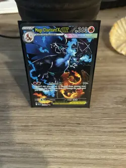 Mega Charizard X ex EX 360 HP 125/094 PFL Pokemon TCG Dragon Card English - Image 1