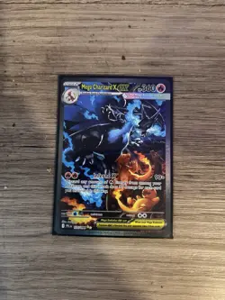 Mega Charizard X ex EX 360 HP 125/094 PFL Pokemon TCG Dragon Card English - Image 2