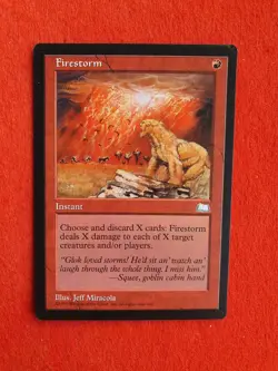 Firestorm, MTG Weatherlight (1997) Rare Red Instant NM - Image 1