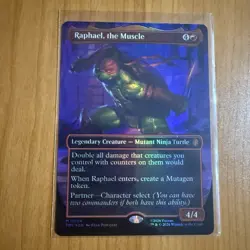 Raphael The Muscle (FOIL) TMNT Teenage Mutant Ninja Turtles MTG Magic - Image 1