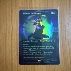 Splinter The Mentor (FOIL) TMNT Teenage Mutant Ninja Turtles MTG Magic - Image 1