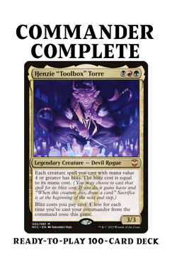 Henzie "Toolbox" Torre BLITZ HASTE Magic MTG Custom Commander Deck - Image 1