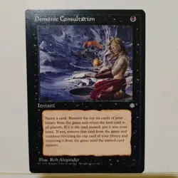 MTG -- ICE AGE --- DEMONIC CONSULTATION --- NM - Image 1