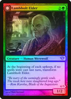 Lambholt Elder / Silverpelt Werewolf FOIL Dark Ascension PLD CARD ABUGames - Image 1