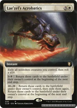 Lae'zel's Acrobatics (Extended Art) [CLB - 556] - NM [Normal] TCG MTG - Image 1