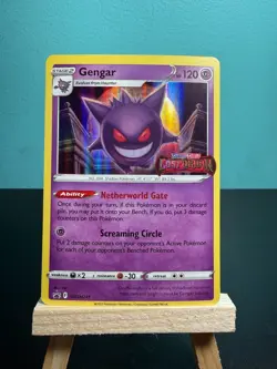 LP Gengar SWSH241 Prerelease Holofoil Stamped Sword & Shield Promo Pokemon - Image 1