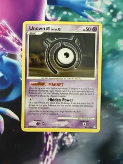 Unown (M) 66/123 Mysterious Treasures Pokemon TCG - Image 3