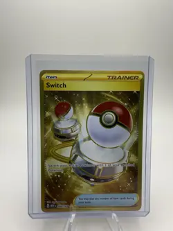Switch Trainer 206/165 Full Art Gold Secret Rare Pokemon 2023 SV 151 NM/M - Image 1