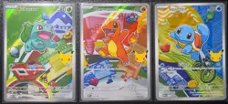 Pokemon First Partner Illustration MEP Bulbasaur Charmander Squirtle 037 038 039 - Image 1