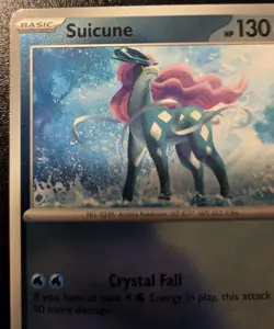 Suicune 026/094 Reverse Holo Rare Phantasmal Flames Pokemon TCG - Image 2