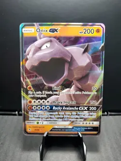 Pokemon TCG Onix GX 36/68 Hidden Fates Holo NM - Image 1