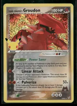 Team Magma's Groudon 9/95 Celebrations: Classic Collection Holo Pokemon - Image 1