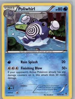 Pokemon TCG XY - Furious Fists #16/111 Poliwhirl - Image 1