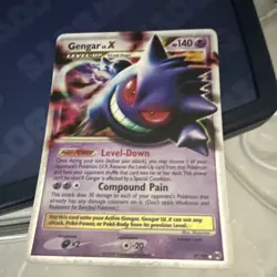 Pokemon Gengar LV.X Ultra Rare Holo 97/99 Arceus Level Up 140 HP Card - Image 1