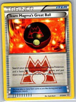 Team Magma's Great Ball 31/34 Non Holo Double Crisis - Pokemon Card - NM - Image 1