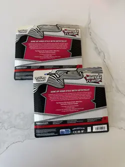 2 x Pokemon TCG Scarlet Violet - White Flare 3Pk Blister Tech Sticker Collection - Image 2