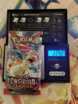 VERY HEAVY! 22.42Gram Obsidian Flames Pokemon TCG Factory Sealed Booster Pack!!! - Image 1