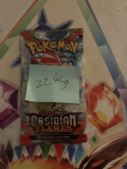 VERY HEAVY! 22.42Gram Obsidian Flames Pokemon TCG Factory Sealed Booster Pack!!! - Image 2
