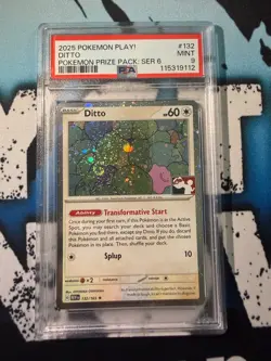 Pokemon Ditto Holo Prize Pack Play Promo PSA 9 Stamped Exclusive SWIRL 151 - Image 1