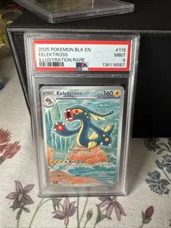 2025 POKEMON BLK EN-BLACK BOLT ILLUSTRATION RARE #115 EELEKTROSS PSA 9 - Image 1