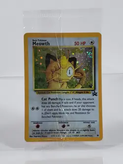 Pokemon TCG Meowth Holo Wotc Black Star Promo #10 Gameboy Factory Sealed - Image 1
