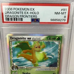 2006 Pokemon Dragonite ex Holo #91 PSA 8 NM-MT | Dragon Frontiers Delta Species - Image 5
