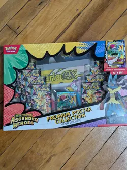 Pokemon TCG: Ascended Heroes Premium Poster Collection Mega Lucario Sealed Box - Image 1