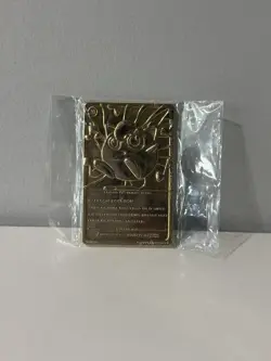 23K Gold Plated 1999 Burger King Pokemon JIGGLYPUFF #39 Trading Card Bar EX Vtg - Image 2