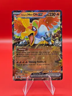 ETHAN'S HO-OH EX 039/182 DESTINED RIVALS POKEMON (DOUBLE RARE, NM) - Image 1