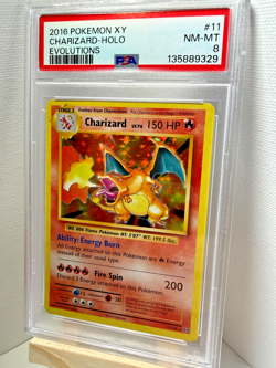 2016 Pokemon XY Evolutions Charizard Holo #11/108 PSA 8 - Image 1