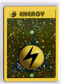 🌀 2 SWIRLS Pokemon TCG Lightning Energy Holo WotC 2002 League Promo LP-d - Image 1