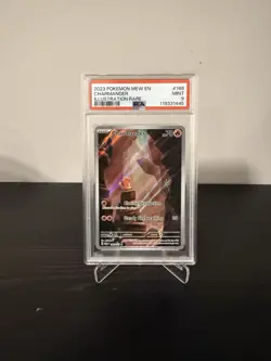2023 Pokemon Mew EN-151 Charmander #168 Illustration Rare PSA 9 - Image 1