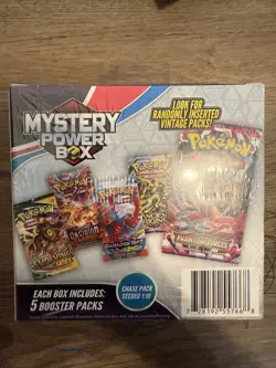 Pokemon Mystery Power Box 5 Booster Packs Trading Card Game - Image 2
