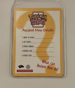Near Mint Pokemon Movie 2000 Promo Ancient Mew TCG Card - Image 3