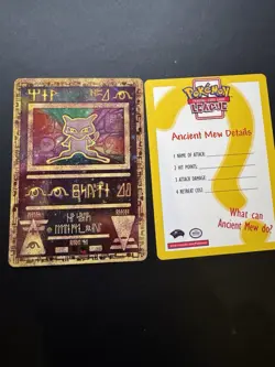 Pokemon TCG Ancient Mew Promo Card Holo Foil, Game the Movie 2000 Edition - Image 1
