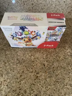 Pokemon Prismatic Evolutions 2-Pack Trainer Box and Booster Bundle - Image 2