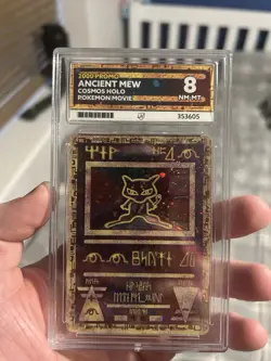 Pokemon TCG Ancient Mew Cosmos Holo 2000 Promo Pokemon Movie Graded NM-MT ACE 8 - Image 1