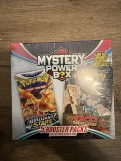 Pokemon Mystery Power Box 5 Booster Packs Trading Card Game - Image 1