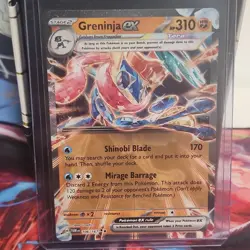 Pokemon Greninja ex Double Rare Holo 106/167 Sv06 Twilight Masquerade Card - Image 1