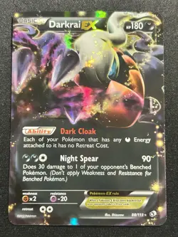 Pokemon Darkrai EX Ultra Rare TCG Card 88/113 Legendary Treasures LP FAST SHIP! - Image 1