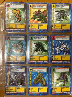 1999 Digimon Trading Card Lot of 120, 5 Holos, 9 1st Editions, Lightly Played - Image 4