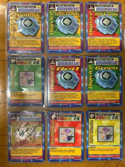 1999 Digimon Trading Card Lot of 120, 5 Holos, 9 1st Editions, Lightly Played - Image 5
