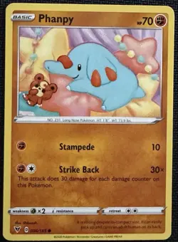 Phanpy & Teddiursa-Cute Cameo Gallery | Hidden Pokemon in Card Art- NM CUTE RARE - Image 1