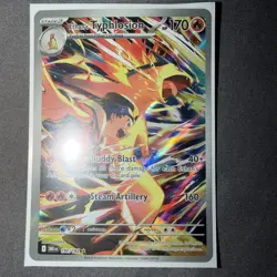 Pokemon TCG Ethan's Typhlosion Destined Rivals Illustration Rare Card 190/182 - Image 1